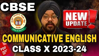 CBSE Latest Update Communicative English for CLASS 10 202324  Literature Main Course amp Workbook [upl. by Ogilvy]