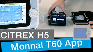 CITREX H5 App to test and verify a Monnal T60 ventilator [upl. by Hanauq180]