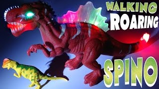 Electronic SPINOSAURUS  Walks ROARS Lights and Sound Toy  Dinosaur Century [upl. by Eirelav739]