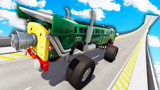 Which Automation Mod Can Fly The Furthest On Car Jump Arena PART 51  BeamNG Drive Mods [upl. by Hoffmann]