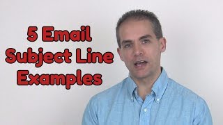 5 Email Subject Line Examples [upl. by Josselyn]