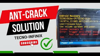 Tecno Infinix Anti Crack Latest Solution 2024 Security [upl. by Drue38]