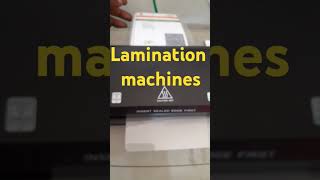 Lamination machine youtubeshorts viralvideo new [upl. by Lemrej25]