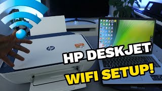 HP Deskjet 2721e 2700e WIFI Wireless Setup Review [upl. by Lauer855]