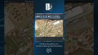 Shorts Combine Shapefiles com ortofotomapas do OpenStreetMap no Spatial Manager [upl. by Kcam]