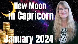 New Moon January 2024 – an opportunity to build something – January 11 2024 – new moon is Capricorn [upl. by Ytnom]