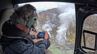 WhakaariWhite Island Monitoring flight June 2024 [upl. by Nilloc681]