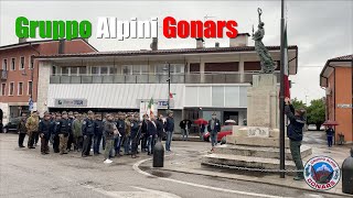 Alzabandiera  Gruppo Alpini Gonars  12 maggio 2023 [upl. by Wirth]