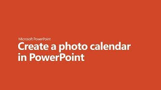 How to create a photo calendar in PowerPoint [upl. by Llenyaj]