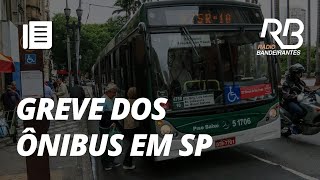 PARALISAÇÃO atrasa circulação de ônibus em SP [upl. by Dahsraf285]