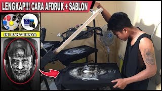 LENGKAP Cara Sablon Kaos  Afdruk Film  Tutorial Sablon Manual [upl. by Horn]