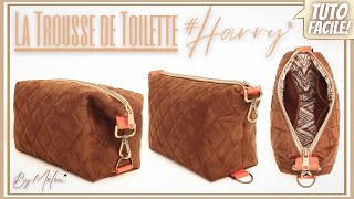 🎀 TUTO DIY FACILE 🎀 Coudre La Trousse de Toilette HARRY ByMélou 🥰 [upl. by Madelina]