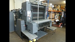 excellent Heidelberg SORS single colour offset for sale Gab Supplies Ltd 1989 [upl. by Loydie683]