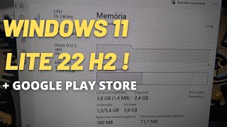 WINDOWS 11 22H2 ULTIMATE PRIME  PROGRAMAS LITE PC 4 GB DE RAM [upl. by Treva422]