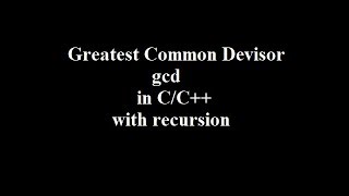 program to find gcd in c  how to find greatest common divisor in c [upl. by Ettesyl]