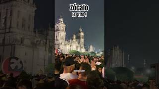 El grito en el Zócalo🇲🇽 zocalo mexico gritodeindependencia cdmx amlo 15deseptiembre bandams [upl. by Zailer]