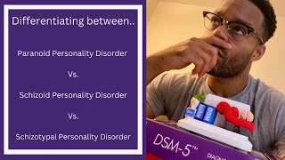 DSM5  Paranoid Personality D vs Schizoid Personality Disorder vs Schizotypal Personality Disorder [upl. by Egreog]