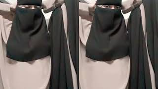 Styling Single Niqab With Square Hijab [upl. by Alimhaj]