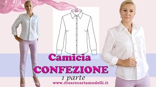 CAMICIA  CONFEZIONE 1 parte [upl. by Anez]