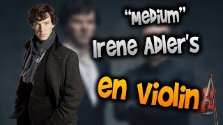 Sherlock Soundtrack  Irene Adlers Theme en Violíntabtutorialpartituracomo tocarHD Tutorial [upl. by Eellek]