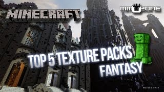 Minecraft  Top 5 Texture Packs Fantasy MMOZonede [upl. by Fitzger]