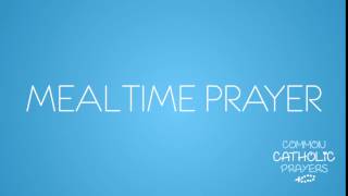 Catholic Mealtime Prayer ENGLISH [upl. by Han560]