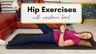 Hip Strengthening Exercises with Resistance Band [upl. by Imoan]