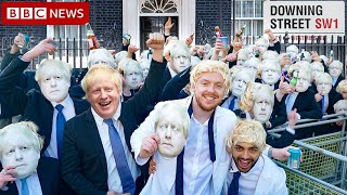 I Hired 100 Boris Johnsons To Party Outside Downing Street Police Turned Up [upl. by Ok]