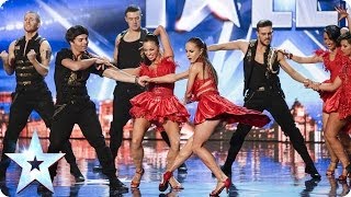 Latin dance troupe Kings and Queens bring passion to the stage  Britains Got Talent 2014 [upl. by Aicened]