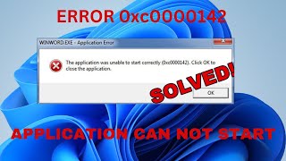 The Application Was Unable to Start Correctly 0xc0000142 – Office Package [upl. by Goines]