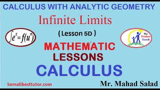 Lesson 5D Infinite Limits [upl. by Eiaj]