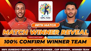 CPL 2024  08th Match  Antigua And Barbuda Falcons vs Trinbago Knight Riders  Full Match Report [upl. by Adnawuj]