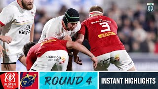 Ulster v Munster  Instant Highlights  Round 4  URC 202324 [upl. by Buck962]