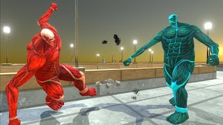 Ice Colossal Titan vs Colossal Titan DEATH RUN  ARBS [upl. by Ethelyn725]