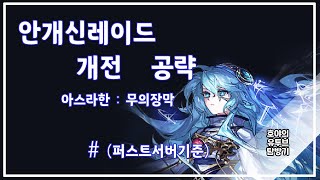 던파 안개신 개전 공략  아스라한  무의 장막 [upl. by Adnic]