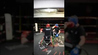 Adaptive Boxing Fighting on the Back Foot – Punch While Moving Back in Your Wheelchair [upl. by Tolmach]