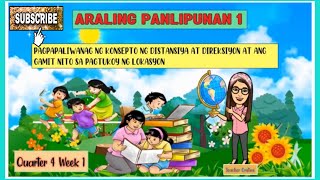 AP 1 Q4 WEEK 1 KONSEPTO NG DISTANSIYA AT DIREKSIYON AT ANG GAMIT NITO SA PAGTUKOY NG LOKASYON [upl. by Oni]