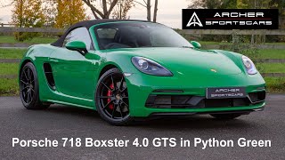 718 Boxster 40 GTS Walkaround  Archer Sportscars [upl. by Neira]