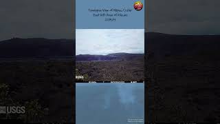 Timelapse View of Nāpau Crater East Rift Zone of Kilauea 210924 [upl. by Patin]