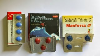 Manforce 50 mg  Vigora 100  Suhagra 100  Sildenafil Citrate Tablets [upl. by Cristal]