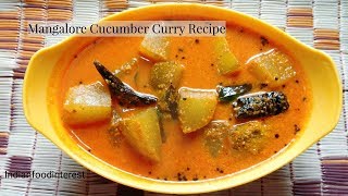 Mangaluru southekayi huli  Mangalore Cucumber Curry Recipe  Udupi Mangalore style [upl. by Nevil254]