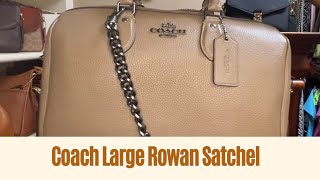 Coach Large Rowan Satchel Unboxing satchelseptember contentwithcandace [upl. by Cybill]