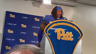 Pitt LB Kyle Louis Speaks on Win vs Syracuse [upl. by Eigna]