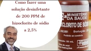 Calculando a solução em PPM [upl. by Eiramenna]