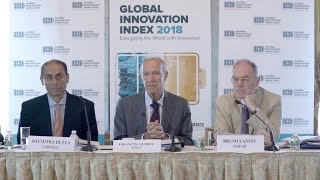 Global Innovation Index GII 2018 Press Conference [upl. by Enyawud613]