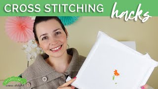 Cross Stitch HACKS Our Top Stitching Tips  Caterpillar Cross Stitch [upl. by Atcele656]