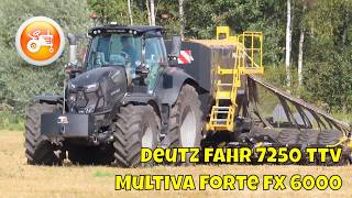 Seeding Demonstrations 2024  Multiva Forte FX 6000 amp Deutz Fahr 7250 TTV [upl. by Aicen702]