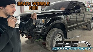 SPE MOTORSPORT DEATH WOBBLE FIX 9924 FORD SUPER DUTY fix upgrade [upl. by Goldshell671]