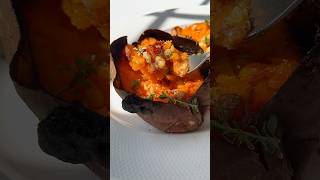 👩🏻‍🍳 Meet Your New FAVORITE Side Dish at Thanksgiving 👀 Crispy Roasted SweetPotatoes 👩🏻‍🍳 recipes [upl. by Gurolinick]