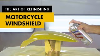 The Art of Refinishing  Motorcycle Windshield [upl. by Swisher661]